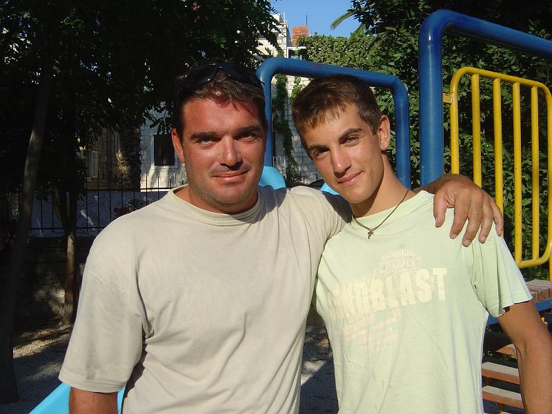 Nikolaos Chrisos and his coach Christos Chionas.JPG